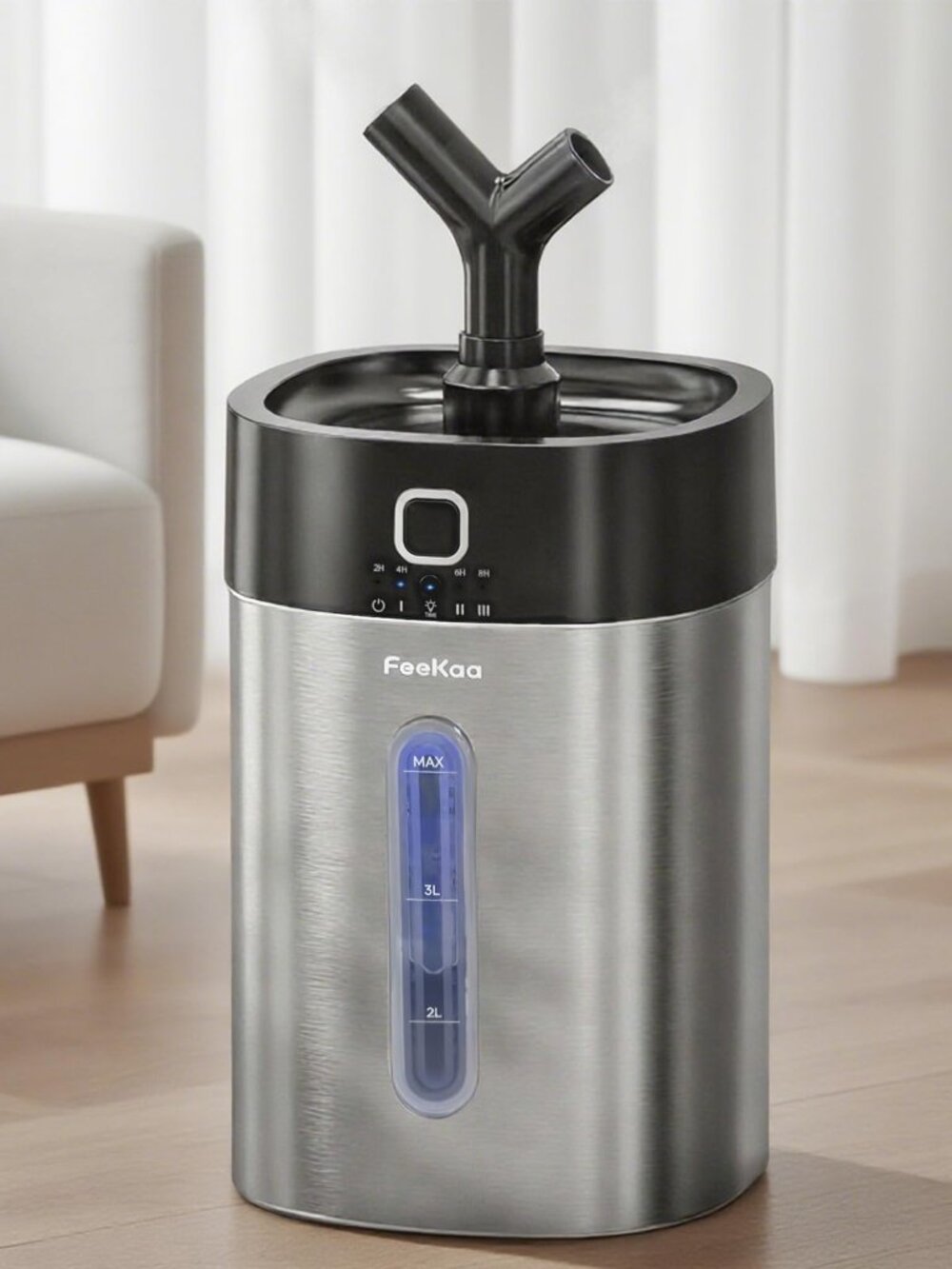 NEW Feekaa Stainless Steel Humidifier Easy Clean Dishwasher Safe 4L / 1Gal Cool